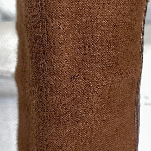 Stuart Weitzman The Siella Coffee Brown Croc Embossed Leather Size 37.5/7B - Picture 9 of 11